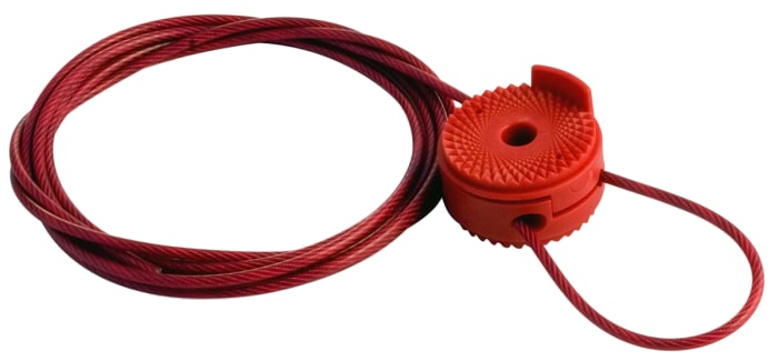 Brady Red Steel Lockout Cable