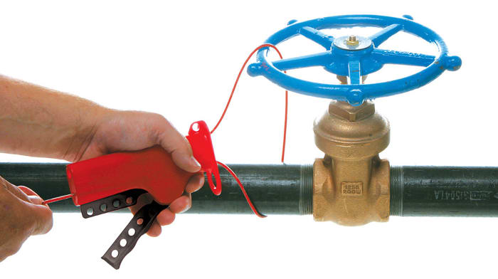 Brady Red 4-Lock ABS, Glass-filled Nylon, Glass-filled Polyurethane Polymer and Glass-filled Nylon Cable Lockout