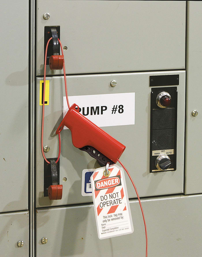 50941 Brady Brady Red 4Lock Nylon Valve Lockout Kit, 7mm Shackle