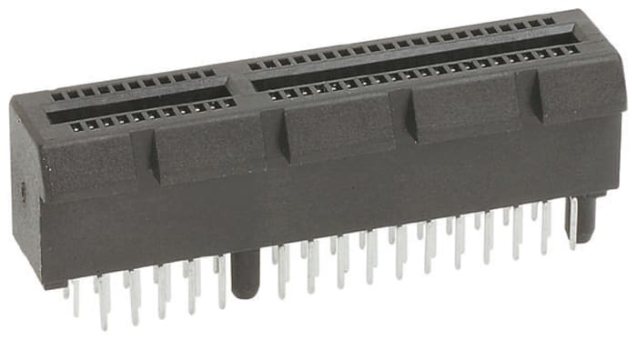 Amphenol Communications Solutions 64 Way PCI, PCIe Memory Card Connector With Solder Termination