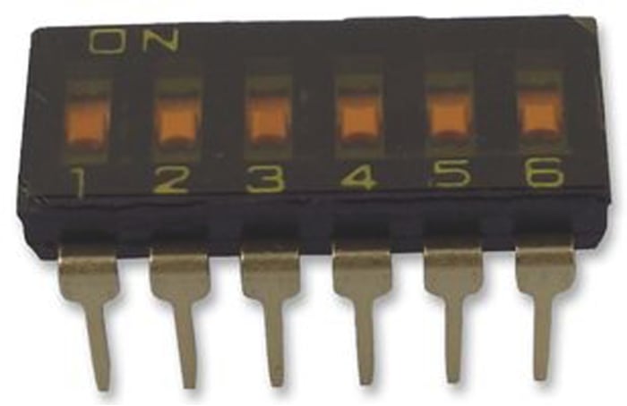 Omron 6 Way Through Hole DIP Switch 6P