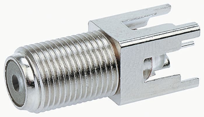 TE Connectivity, jack Through Hole, 75Ω, Solder Termination, Straight Body
