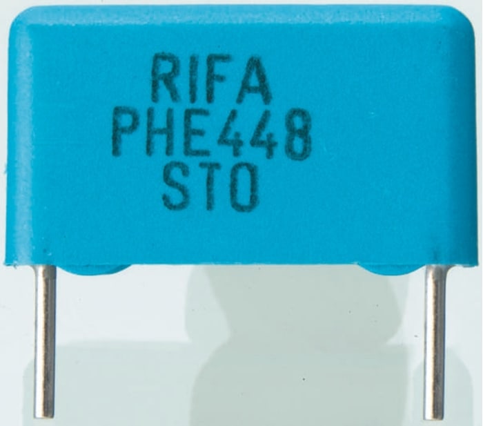 KEMET PHE448 Polypropylene Film Capacitor, 1.6 kV dc, 650 V ac, ±5%, 4.7nF, Through Hole