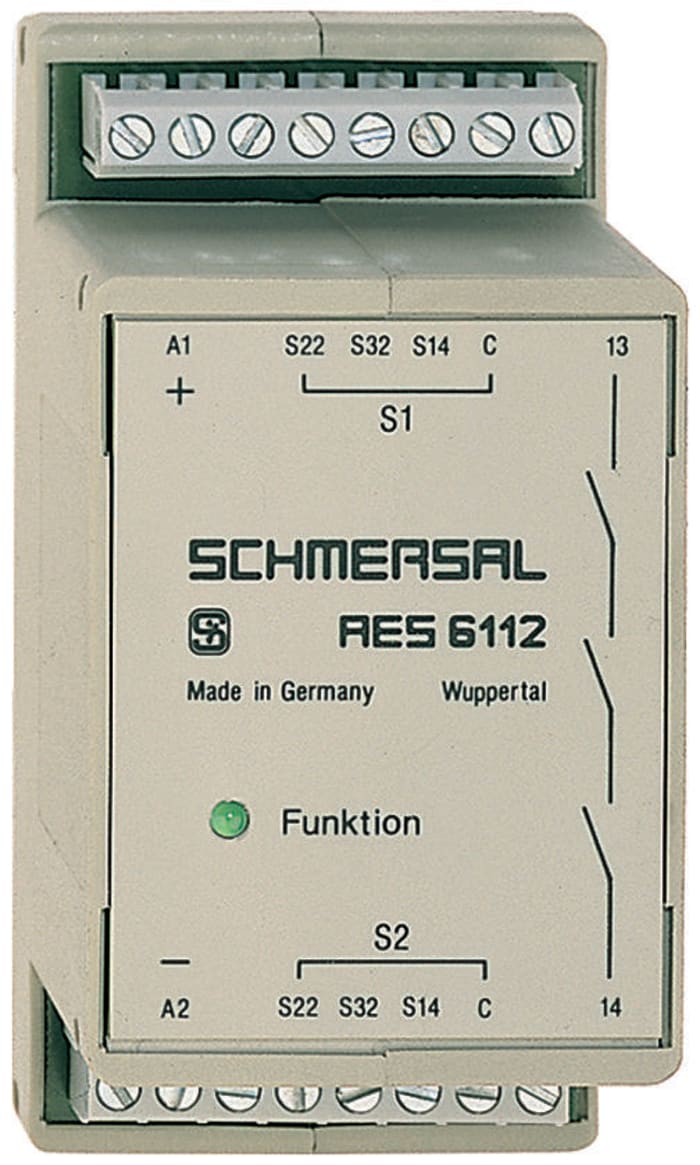 Relais de sécurité Schmersal AES, 24V c.c., 1 contact de sécurité
