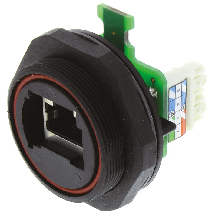 Bulgin Buccaneer Series Single-Port RJ45 Coupler, Cat5e, Shielded