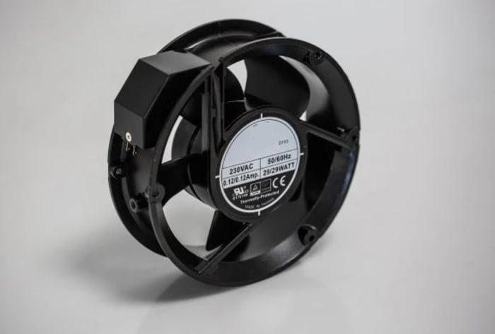 Ventilateur axial RS PRO 230 V c.a., 399.3m³/h, 172 x 51mm, 35W, Diamètre 172mm