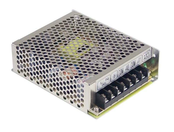 MEAN WELL Switching Power Supply, RS-50-12, 12V dc, 4.2A, 50W, 1 Output, 125 → 373 V dc, 88 → 264 V ac