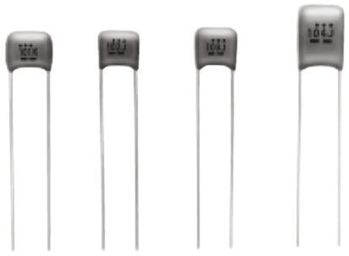 Panasonic Polyester Film Capacitor, 63V dc, ±5%, 1nF, Through Hole