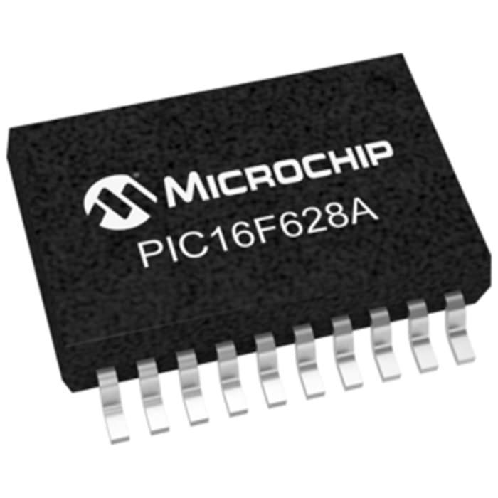 Microchip, 8bit PIC, PIC16F Microcontroller, 20MHz, 2048 x 14 words, 128 B Flash, 20-Pin SSOP