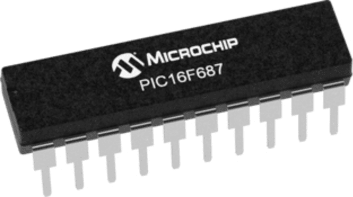 Microchip, 8bit PIC, PIC16F Microcontroller, 20MHz, 256 B, 2048 x 14 words Flash, 20-Pin PDIP