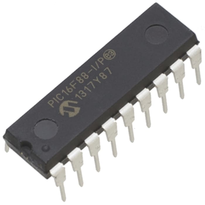 Microchip, 8bit PIC, PIC16F Microcontroller, 20MHz, 7.168 kB, 256 B Flash, 18-Pin PDIP