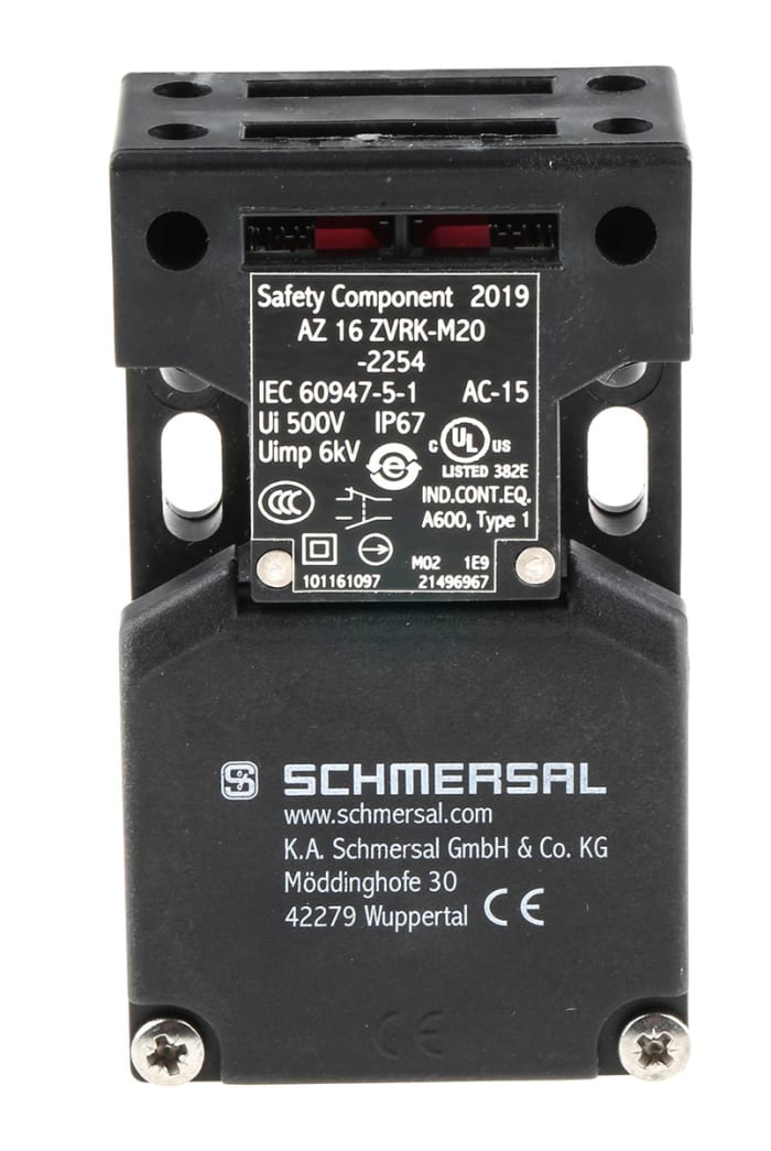 Schmersal AZ16 Safety Interlock Switch, 1NC/1NO, Keyed , Glass Fibre Reinforced Thermoplastic