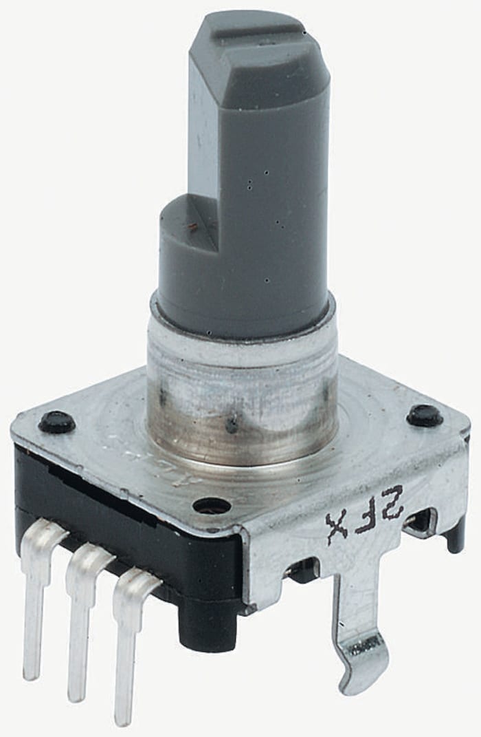 Alps 12 Pulse Mechanical Rotary Encoder Flat Shaft (Not Indexed), Through Hole
