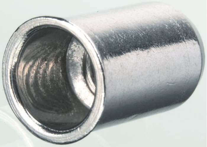 POP | POP Galvanised, M4 Steel Threaded Insert, 7mm diameter 6.4mm