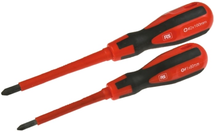 RS PRO Pozidriv; Superdriv Screwdriver Set, 2-Piece