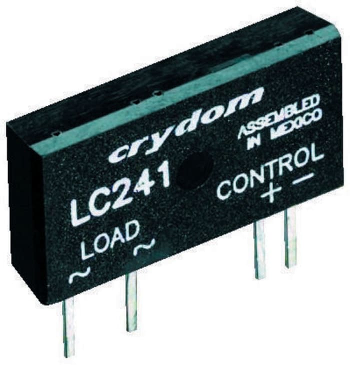 Crydom Solid State Relay, 2 A Load, PCB Mount, 280 V Load, 10 V Control