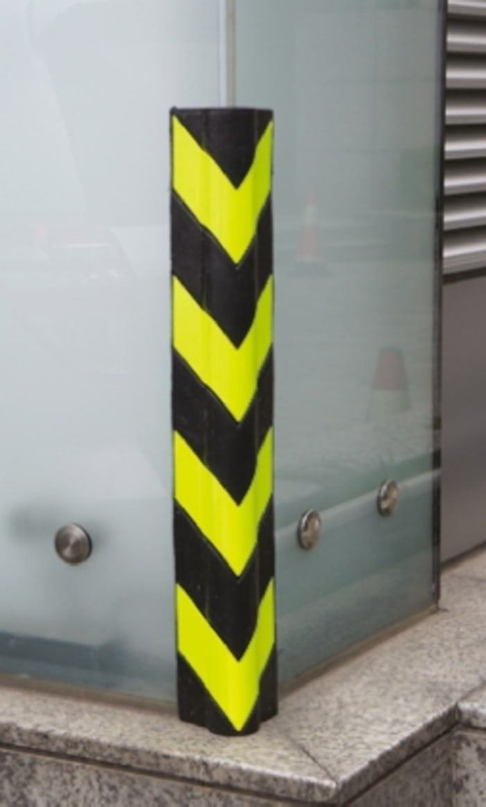 Barrière sécurité Viso en Caoutchouc Noir/Jaune