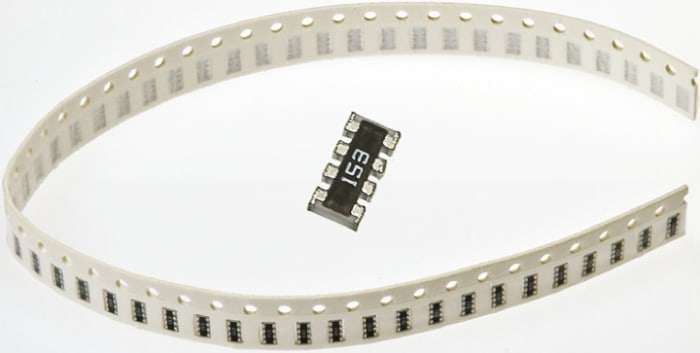 BI Technologies, BCN16 150Ω ±5% Isolated SMT Resistor Array, 4 Resistors, 0.25W total, 1206 (3216M), Convex SMT