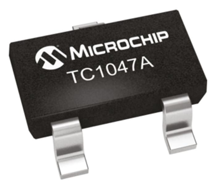 Microchip Temperature Sensor, Voltage Output, Surface Mount, Analogue, ±2°C, 3 Pins