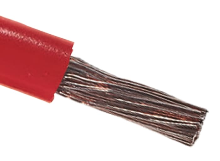 Cable de conexión RS PRO, área transversal 16mm² Filamentos del Núcleo 115/0,4 mm Rojo, 600 V, long. 100m, H07V2-K, 6