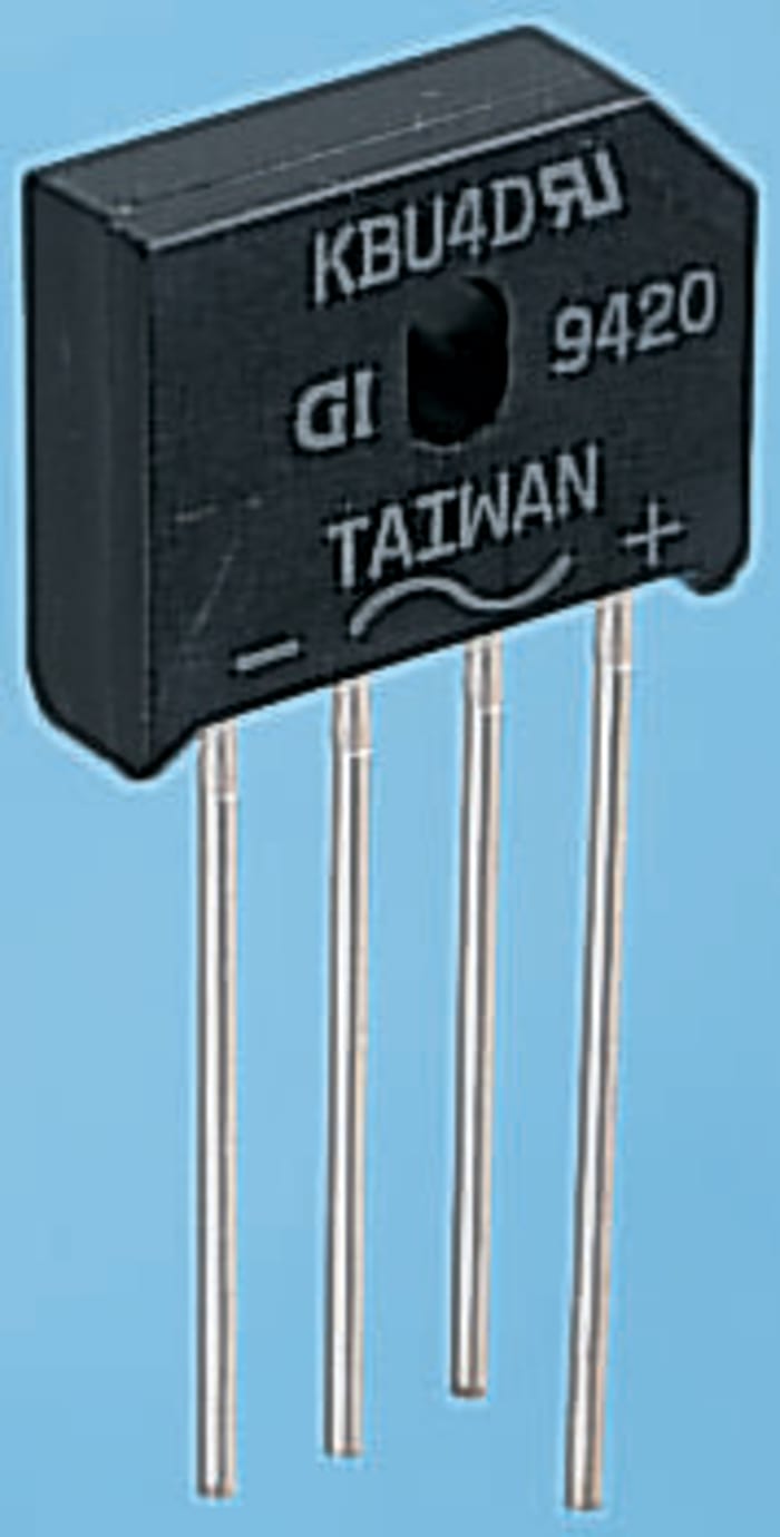 Vishay Bridge Rectifier, 4A, 800V, 4-Pin