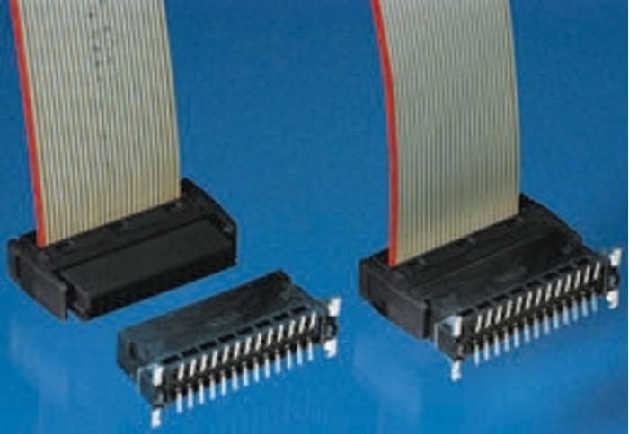 Erni 80-Way IDC Connector Socket for Cable Mount, 2-Row