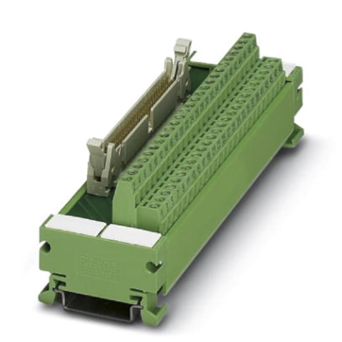 Phoenix Contact 26-Contact Male Interface Module, Flat Ribbon Cable Connector, DIN Rail Mount, 1A