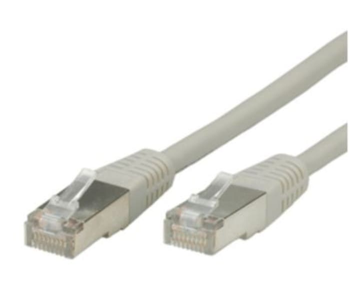 Câble cat 6 RS PRO, S/FTP, Gris, Longueur 15m PVC, , avec connecteur