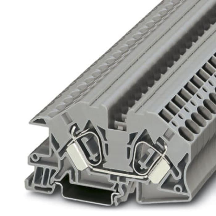 Phoenix Contact 3038215 STI 10 Series Grey, 0.2 → 16mm², Single-Level, Spring Clamp Termination