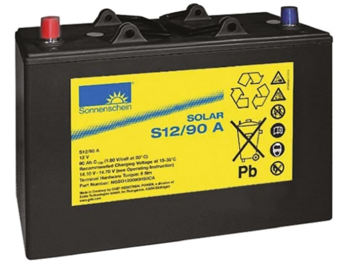 Sonnenschein 12V Posts Sealed Lead Acid Battery, 90Ah