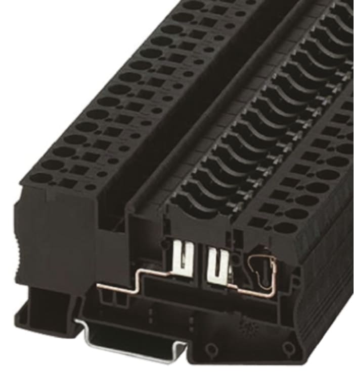 Phoenix Contact Fused Terminal Block, 1-Way, 30A, 28 → 10 AWG Wire, Spring Cage Termination