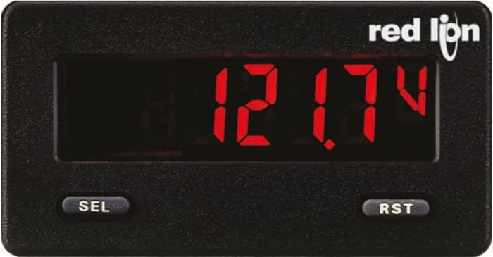 Red Lion Digital Voltmeter DC, LCD Display 5-Digits ±0.1 %