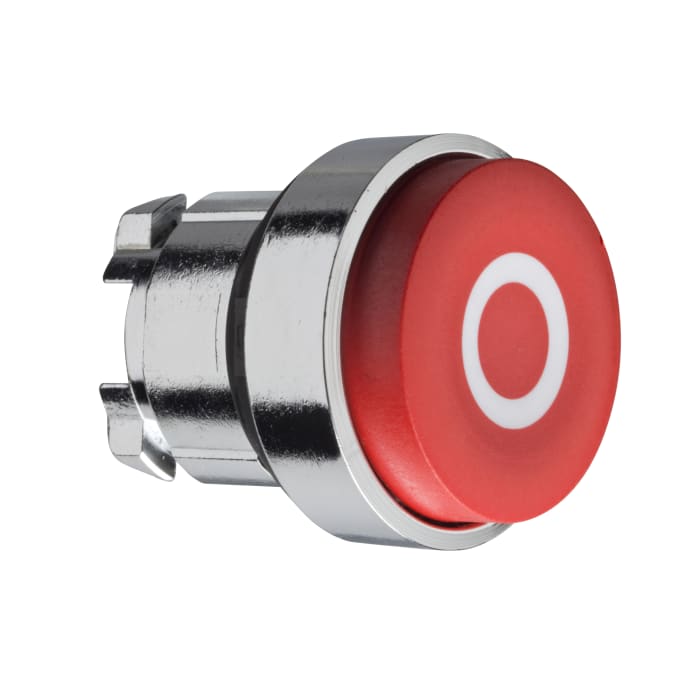 Schneider Electric Harmony XB4 Series Red Spring Return Push Button Head, 22mm Cutout, IP66, IP67, IP69K