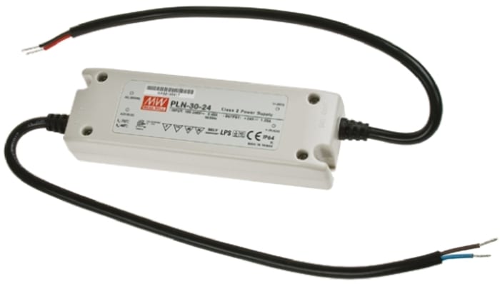 Mean Well, 48V Output, 30.24W Output, 630mA Output, Constant Voltage