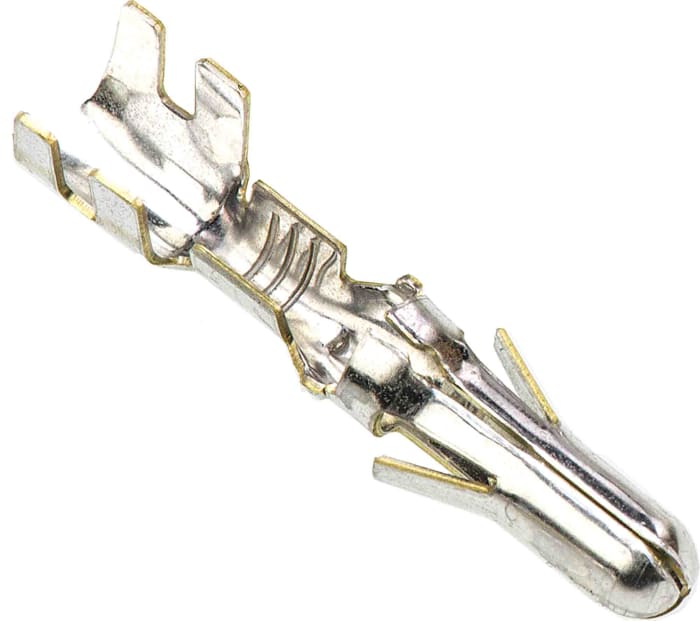 TE Connectivity 0.140 Mate-N-LOK Series Male Crimp Terminal, 14AWG Min, 10AWG Max