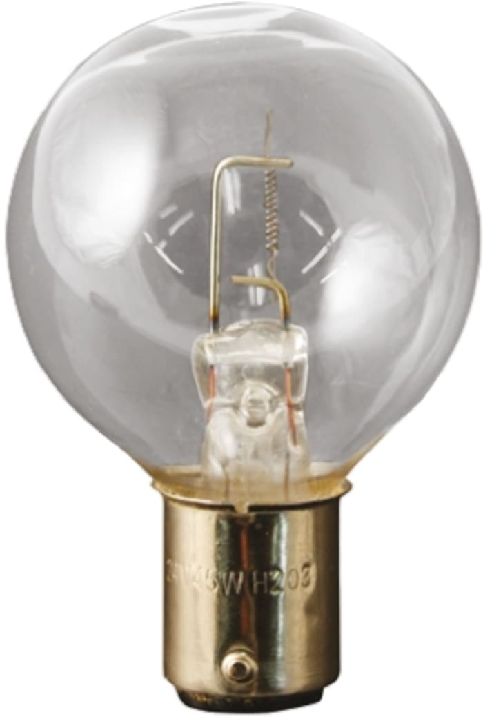 Moflash Incandescent Clear Bulb, BA15d 12 V dc