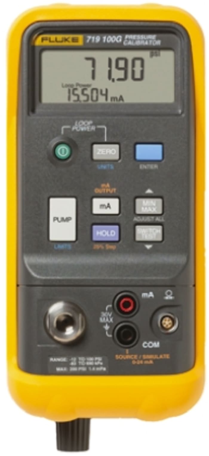Calibrateur de pression Fluke 719, -850mbar à 2.4bar