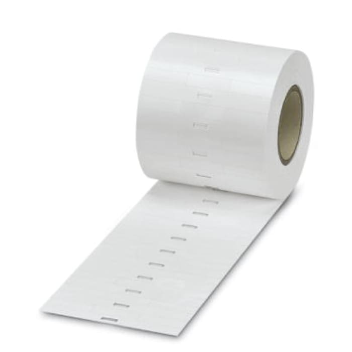 Phoenix Contact EMT (29X8)R White Cable Labels, 29mm Width, 8mm Height, 5400 Qty