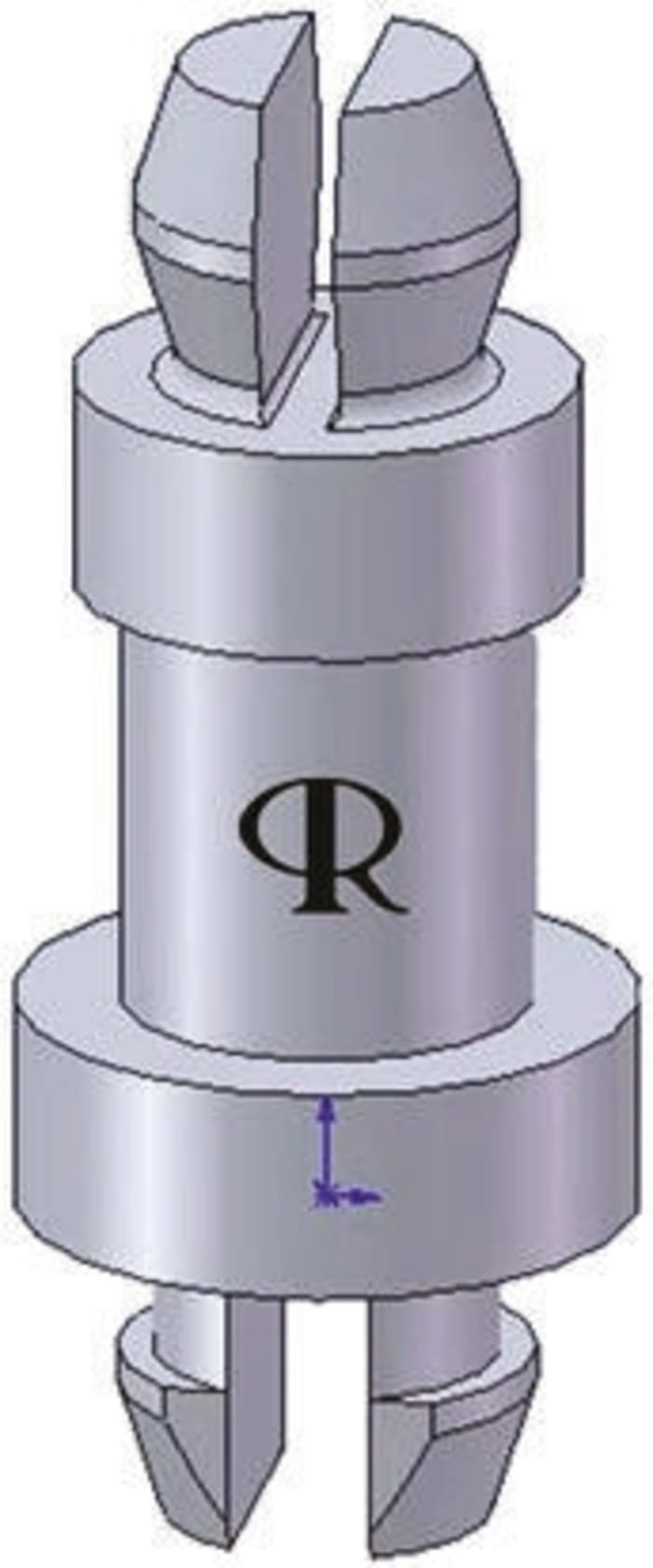 MSPS-10-01 , 15.9mm High Nylon PCB Post for 4mm PCB Hole
