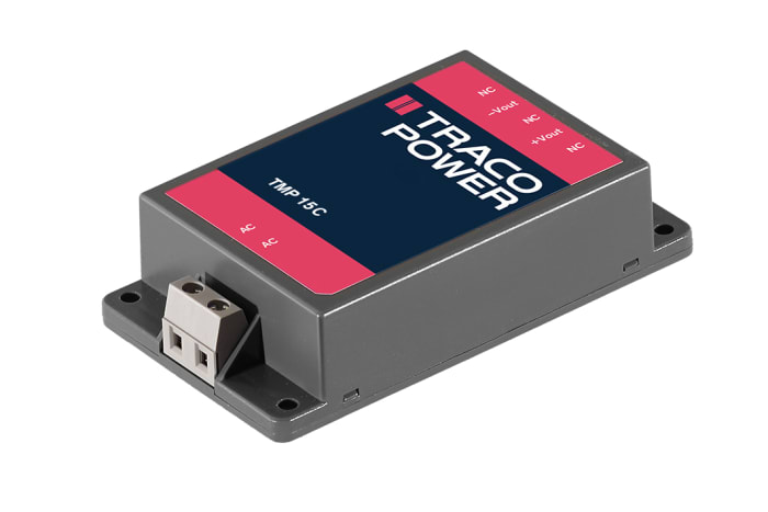 Fuente de alimentación conmutada TRACOPOWER serie TMP, 5 V dc, 12 V dc, 1.5 A, 625mA, 15W, 2 salidas, Montaje en panel