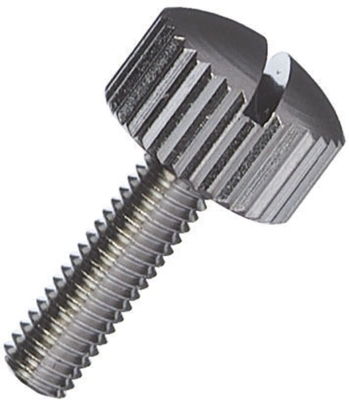 Yahata Neji, M5 Brass Thumb Screw, Nickel Plated Finish, 10mm