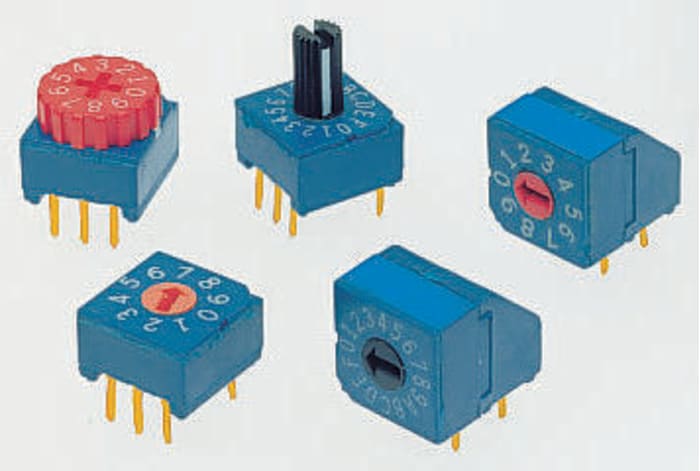 Screwdriver BCD miniature rotary switch