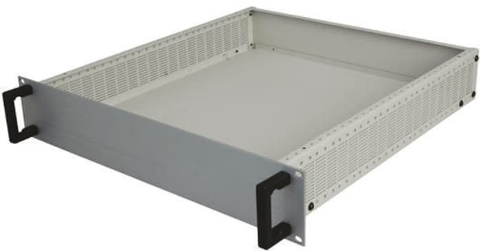 Boîtier rackable RS PRO 3U Ventilé, Dimensions 133 x 483 x 466mm Gris