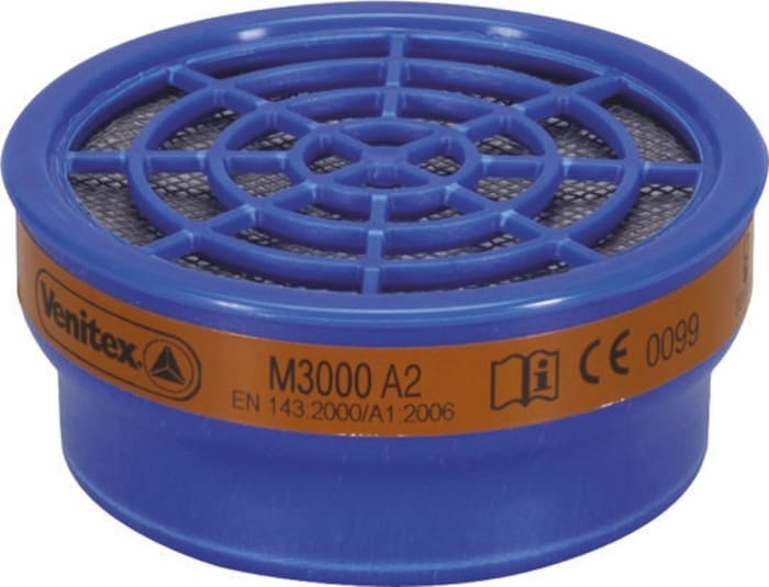Delta Plus M3000A2 Gas, Vapour Filter Cartridge for use with M3200-MARS Half Face Mask