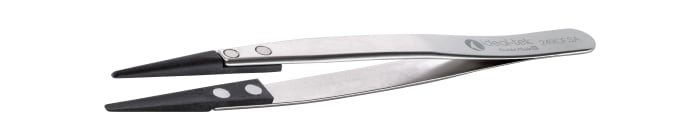 ideal-tek 130 mm, Stainless Steel; Plastic Tipped, ESD Tweezers
