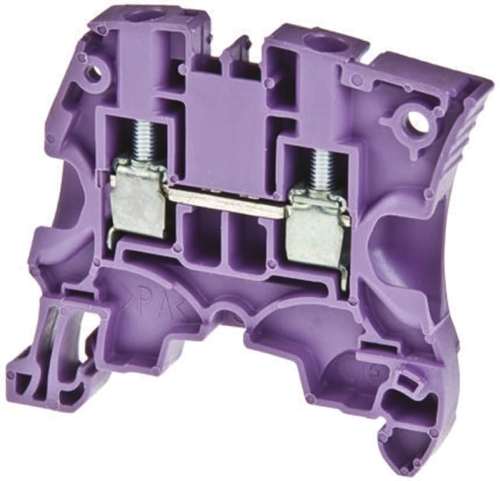 Entrelec 1SNK506063R0000 ZS6 Series Purple, 6mm², Single-Level, Screw Termination, ATEX