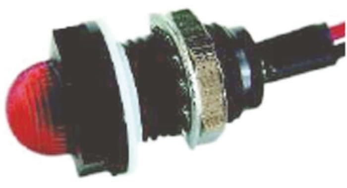 İndikatör Lamba/Sinyal Lambası, LED Lambalı, Yeşil, Çıkıntılı, 3,4 V dc, 7 mm, 8,5mm, İğne Ayaklı