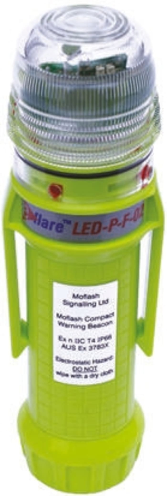 Moflash E-flare Series Red Multiple Effect Beacon, 3 V dc, Portable Mount, LED Bulb