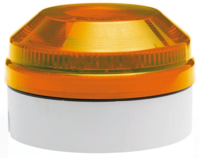 Moflash X 195 Series Amber Flashing Beacon, 180 → 250 V ac, Surface Mount, Xenon Bulb