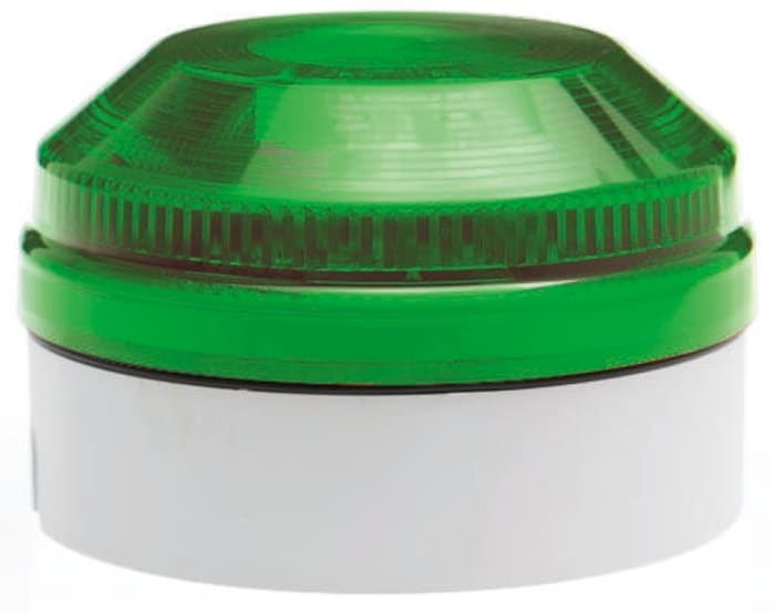 Moflash X 195 Series Green Flashing Beacon, 15 → 28 V ac/dc, Surface Mount, Xenon Bulb